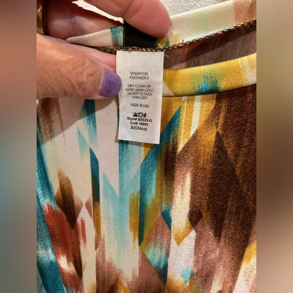 NWT Hazel Boho Tie Dye Women’s Blouse Size Small - Picture 2 of 4